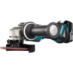 Meuleuse diamètre 125 mm LXT 18V Makita DGA508RTJ avec 2 batteries 5Ah et chargeur