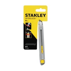 Cutter Interlock Stanley avec corps métallique 9 mm