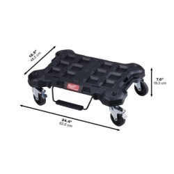 Trolley plat sur roulette Packout Milwaukee