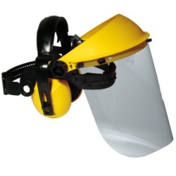 Écran de protection polycarbonate 400 x 200 pour serre tête relevable