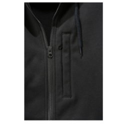 Sweat homme Wind Fighter à capuche zippé déperlant et anti-vent Noir