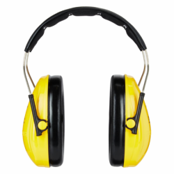 Casque antibruit Peltor Optime I jaune serre tête SNR 27 DB