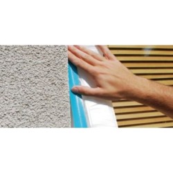 Bande adhésive avec film électrostatique à lisière adhésive toile extra large bleu