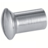 Ecrous relieurs fraises bombés fendus inox A2