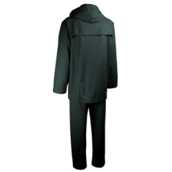 Ensemble de pluie enduit polyuréthane et PVC bleu marine