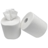 Bobine blanche ouate gauffré 2 plis T.1000 lot de 2