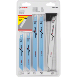 Lame de scie sabre pour bois et métal Bosch - Coffret de 6 pièces