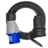 Adaptateur CEE P17 Femelle 1,5 mètre de câble 3G1,5 IP44 2P+T Femelle