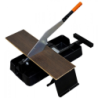 Guillotine Straticut coupe parquet stratifié 230 mm avec tréteau et collecteur