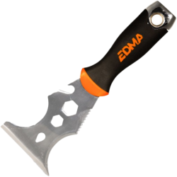 Couteau multifonction pour travaux de peintre et plaquiste - Edma - Lame inox 8 cm