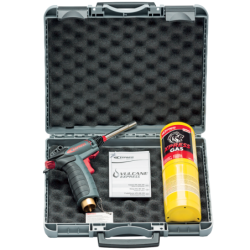 Chalumeau professionnel Vulcane Express avec lance pour brasage et 1 cartouche de gaz