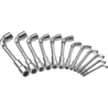 Jeu de 12 clés à pipe débouchées 6 x 6 pans métriques Facom diamètres 7 à 24 mm