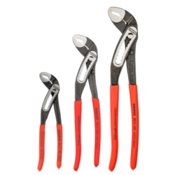 Jeu de 3 pinces multiprises Alligator Knipex - Longueur 180 - 250 - 300mm - Poignées gainées