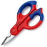 Ciseaux d'électricien Knipex - Longueur 155 mm - Tranchants en inox