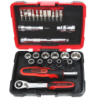 Coffret de douilles et accessoires Ultimate 1/4 KS Tools 27 pièces