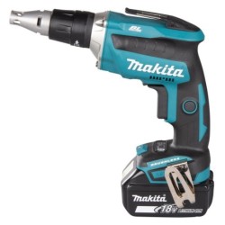 Visseuse plaque de plâtre Makita DFS452RTJ 18 V 4000 tr/min avec 2 batteries 5 Ah et chargeur