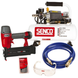 Cloueur de finition Senco FinishPro18Mg avec compresseur AC4504 et accessoires 230V - pack complet