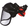 Kit de protection complète forestier visière 385 x 195 mm et antibruit SNR 25 dB