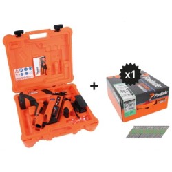 Cloueur autonome à gaz pour charpente Paslode IM90XI avec un pack clous 2,8x70mm crantés