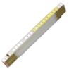 Mètre pliant en bois blanc et jaune Stanley largeur 15 mm longueur 2 m