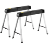 2 tréteaux pliables capacité 350 kg lot de 2 pièces