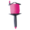 Cordeau sur enrouleur 100m fil 1,5mm tresse rose