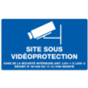 Panneau PS-Choc Site sous vidéoprotection Taliaplast 330 x 200 mm