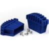 Paire de sabots sécurité MT66 bleu pour échelle Tubesca Platinium section 66 mm