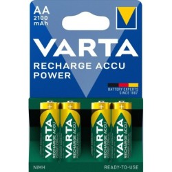 Pile rechargeable HR6 AA 2100 MAH pré-chargées Blister de 4 piles