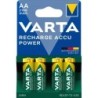 Pile rechargeable HR6 AA 2100 MAH pré-chargées Blister de 4 piles