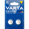 Pile électronique bouton Varta CR2032 - Lot de deux piles