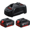 Pack de démarrage Bosch 2 Batteries GBA 18V 5,0Ah et Chargeur GAL 1880 CV