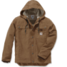 Blouson homme Barlett à capuche 100% coton durable avec doublure chaude Marron