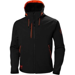 Veste Softshell homme Chelsea Evolution à capuche Noir