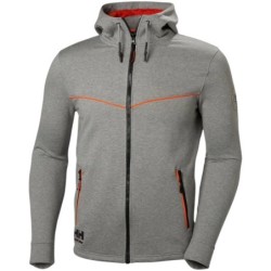 Sweat homme Hoodie Chelsea Evolution à capuche zippé Grey Melange