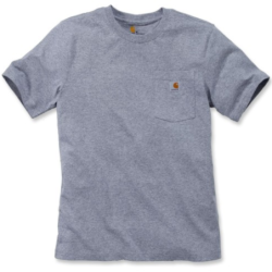 T-Shirt homme Pocket 100% coton avec poche poitrine Gris Chiné
