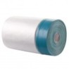 Bande adhésive avec film électrostatique à lisière adhésive toile extra large bleu