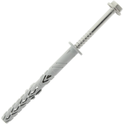Cheville à frapper B-Long Xtrem avec vis tête hexagonale zinguée - boîte de 50