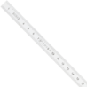 Réglet flexible en inox CEE classe II Wilmart graduation sur 2 faces en mm et ½ mm anti-reflet