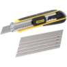 Cutter Fatmax Stanley avec casse-lames intégré et 6 lames fournies
