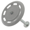Clou tête de rivet pour béton avec rondelle plastique ø34mm boîte de 200