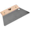 Peigne colle acier carreleur Rubi lame large 18 cm manche en bois
