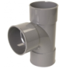 Culotte coudée à 87°30 mâle-femelle en PVC gris à coller pour évacuation d'eau