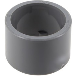 Réduction incorporée Mâle/Femelle en PVC gris à coller