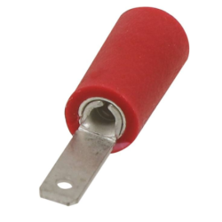 Cosse plate mâle isolée double sertissage boîte de 10
