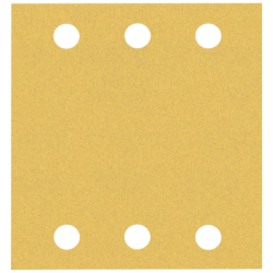 Feuille abrasive Expert C470 Bosch 6 trous 115x107mm