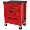 Servante d'atelier sur roulettes Racing 5 tiroirs Kstools avec 184 outils