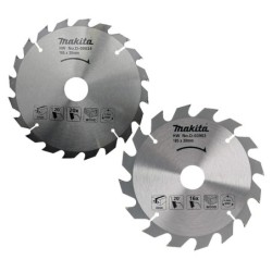 Lames carbure bois Makita D-20052 185mm 16/20D - Lot de 2