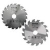 Lames carbure bois Makita D-20052 185mm 16/20D - Lot de 2