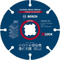 Disque à tronçonner 125mm Expert Carbide Multi Wheel X-Lock alésage 22,23 mm
